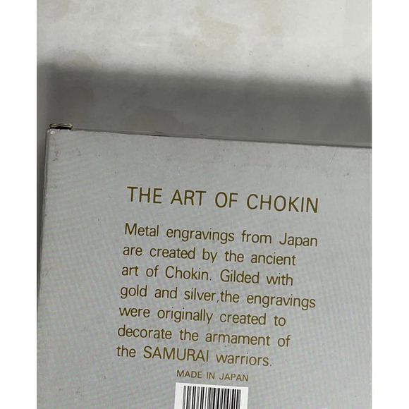 Chokin Plate Samurai Warriors Horseback Plates Gold Plated Display Stand 6" - Picture 5 of 10